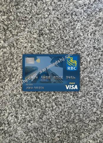 Canada Royal bank (RBC) visa debit card photolook front